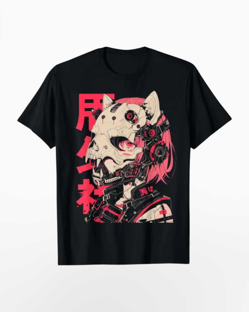 Techwear Harajuku Cat Girl T-Shirt