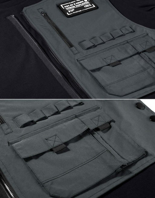Techwear black tactical shirt