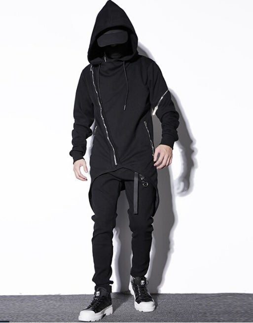 Black Techwear Hoodie