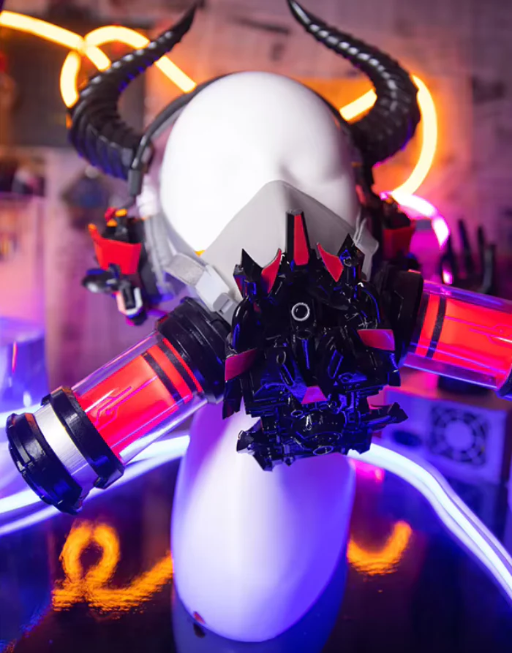 Techwear Cyberpunk Gas Mask Tubes