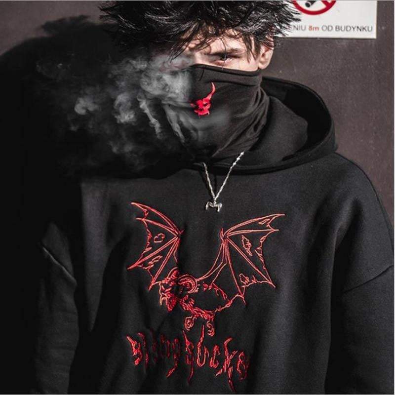 Techwear Street Goth Hoodie