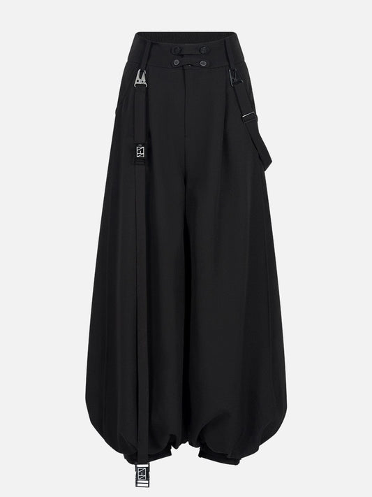 Tapered Loose-Fit Cropped Pants