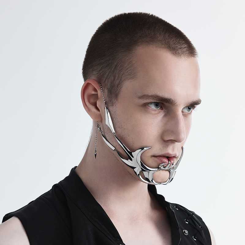 Techwear Cyberpunk Metal Mask