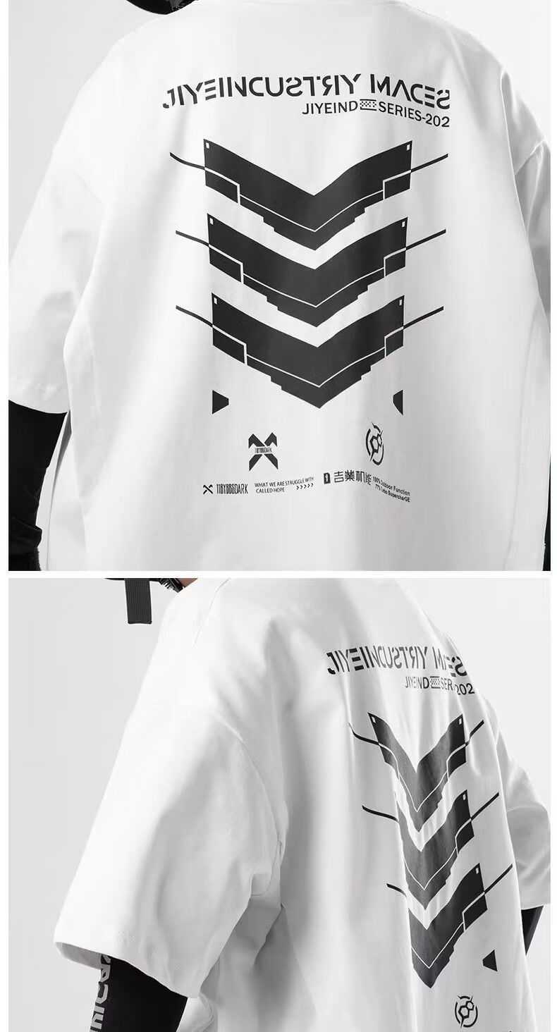 Techwear Cyberpunk Graphic Tee