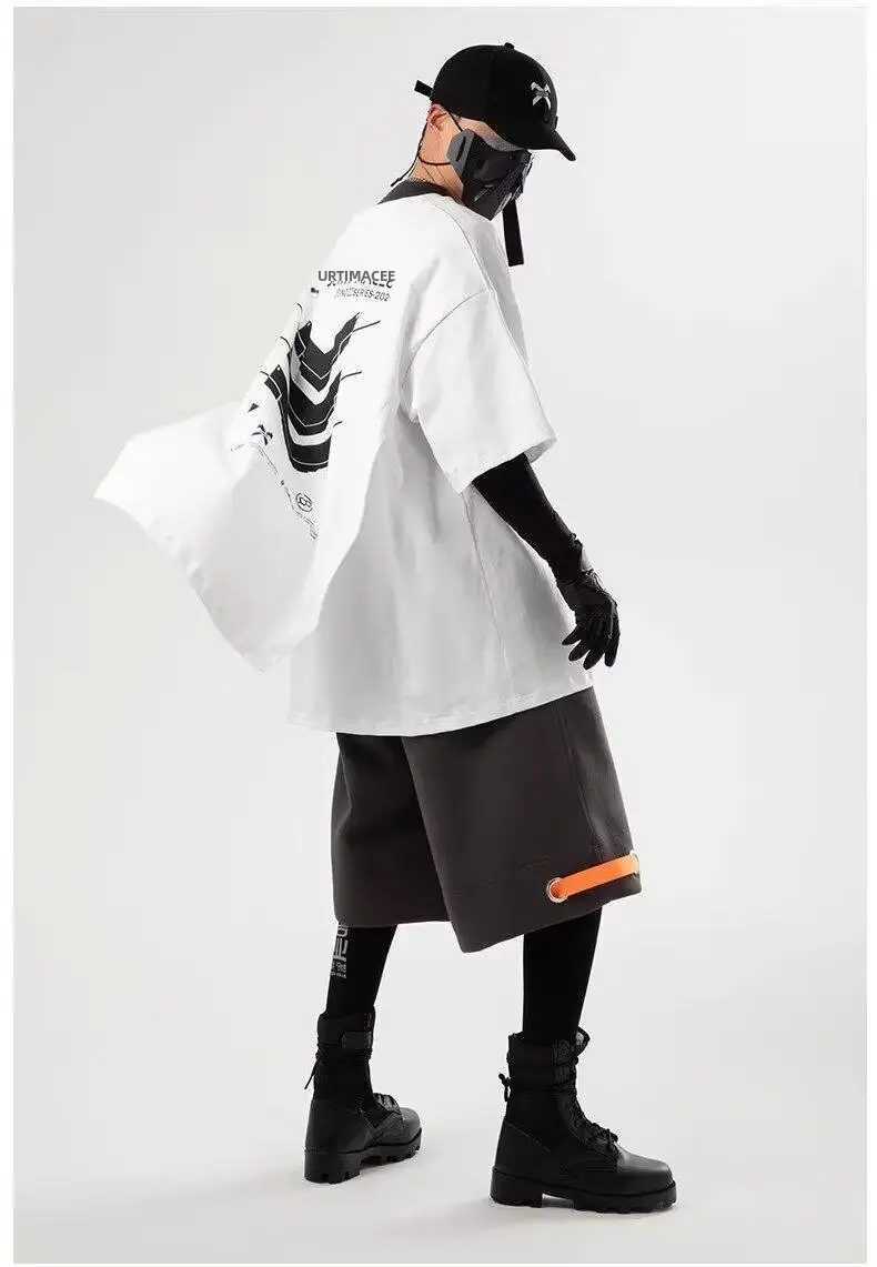 Techwear Cyberpunk Graphic Tee