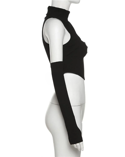 Techwear Hollow Out Crop Top