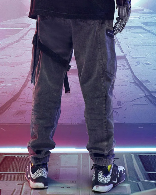 Techwear Cyberpunk Cargo Pants
