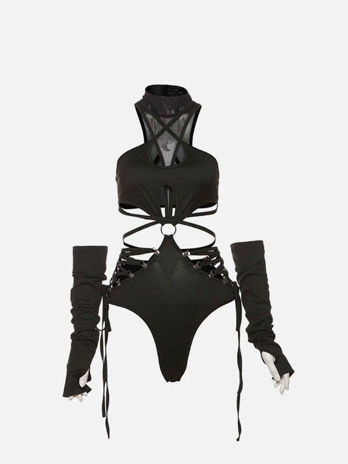 Sexy Suspender Removable Bodysuit