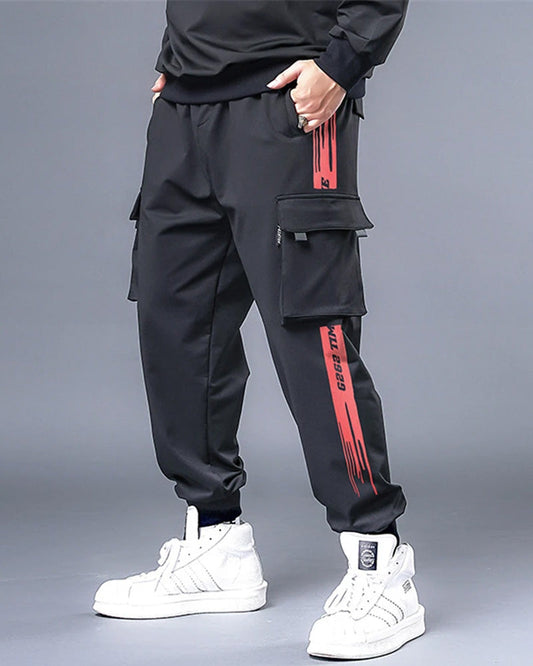 Techwear Red Zone Cargo Pants