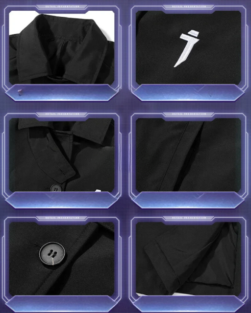 Techwear Coat With Detachable Shoulder Cape