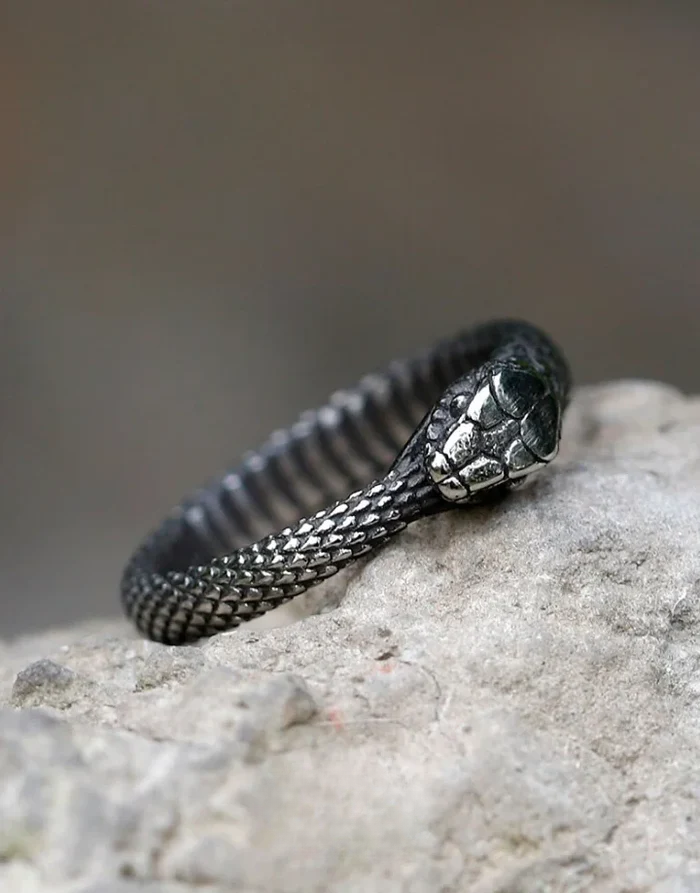 Techwear Serpent Ring