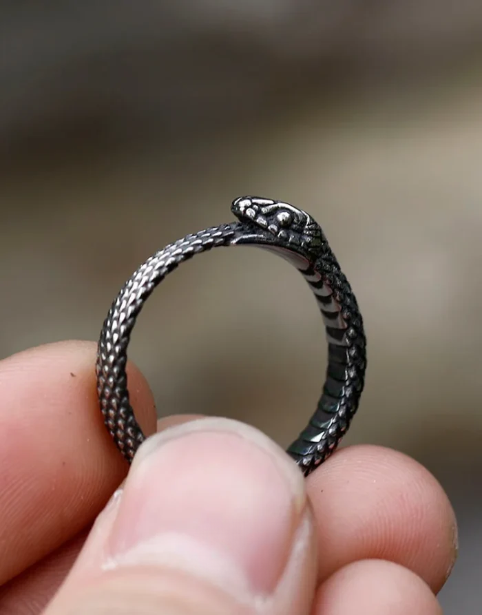Techwear Serpent Ring