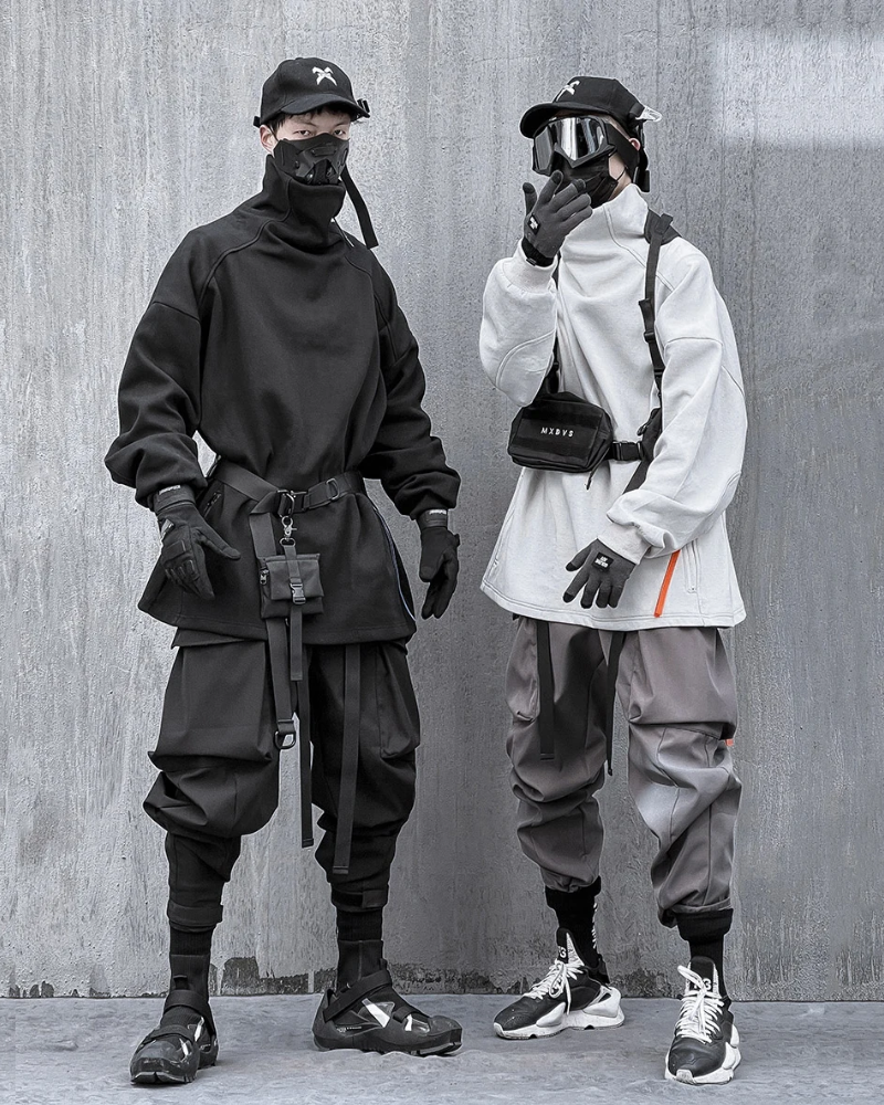 Techwear Cyberpunk Collar Hoodie
