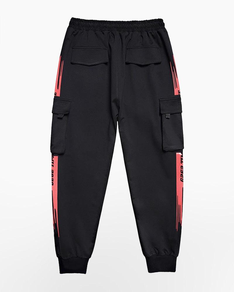 Techwear Red Zone Cargo Pants