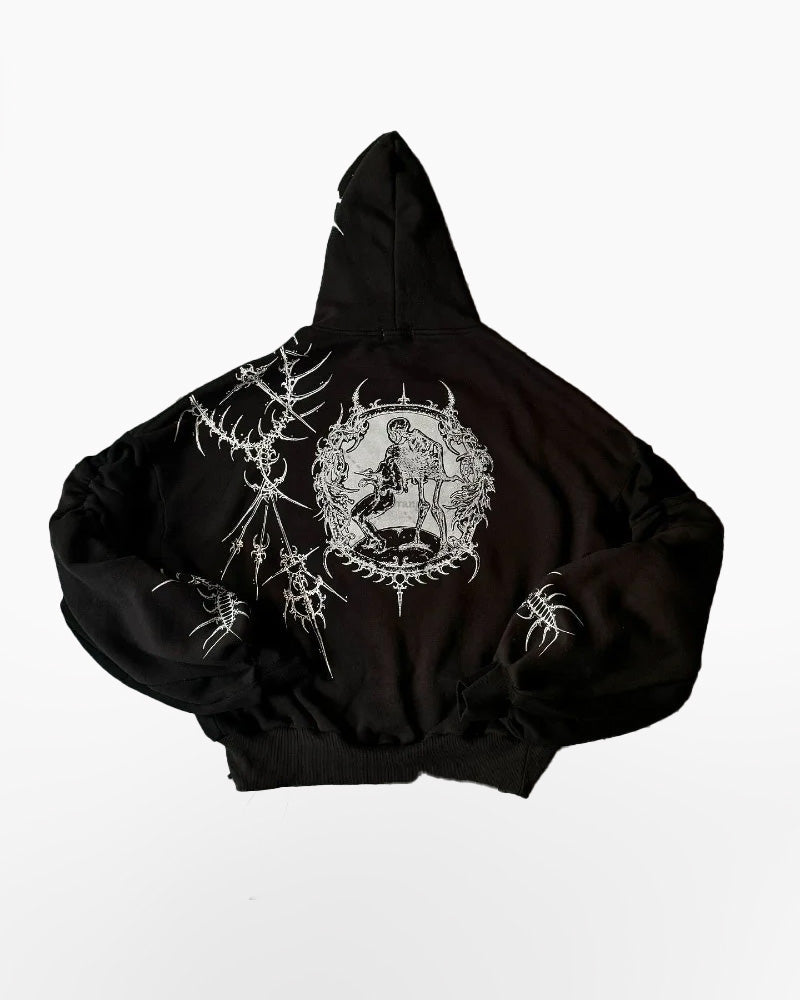 Techwear Oversized Goth Hoodie