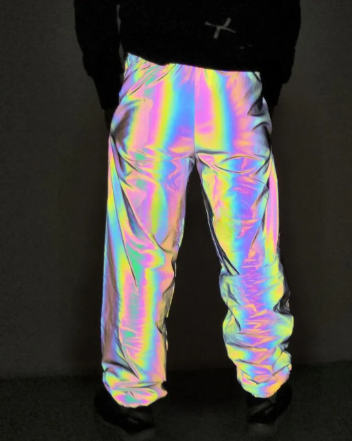 Techwear Multicolored Reflective Pants