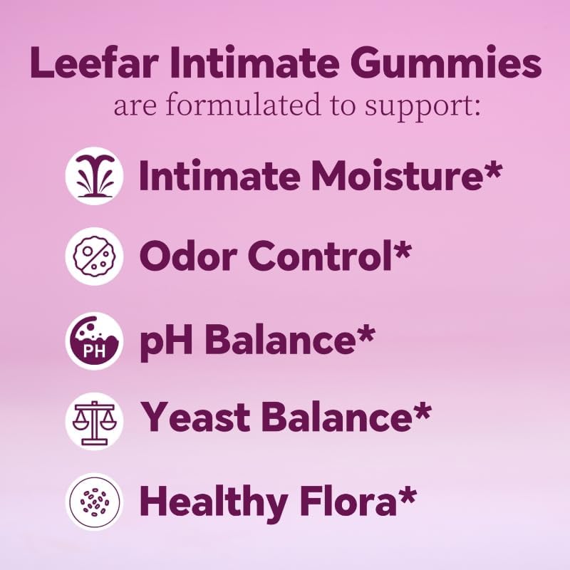 Women’s Probiotic + Slippery Elm - 5 Billion CFU Vaginal Probiotics + Prebiotic Fiber - Supports Intimate Moisture, pH Balance, Odor Control & Yeast Balance* - Pineapple Flavor - 60 Gummies