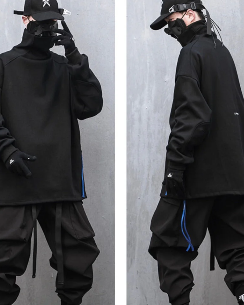 Techwear Cyberpunk Collar Hoodie