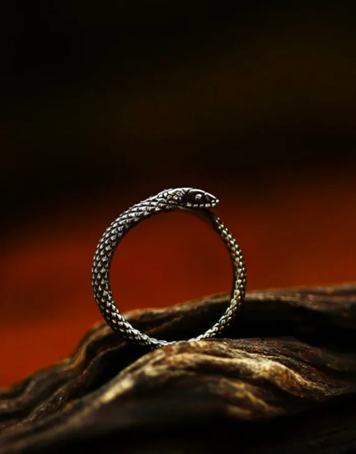 Techwear Serpent Ring