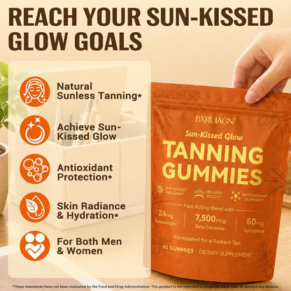 Radiant Sunless Glow Tanning Gummies