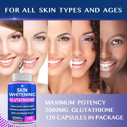 2000mg Glutathione Skin Brightening Complex