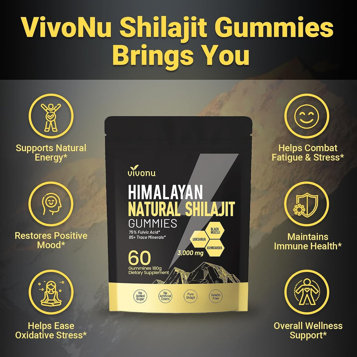 Gold Grade Himalayan Shilajit Gummies