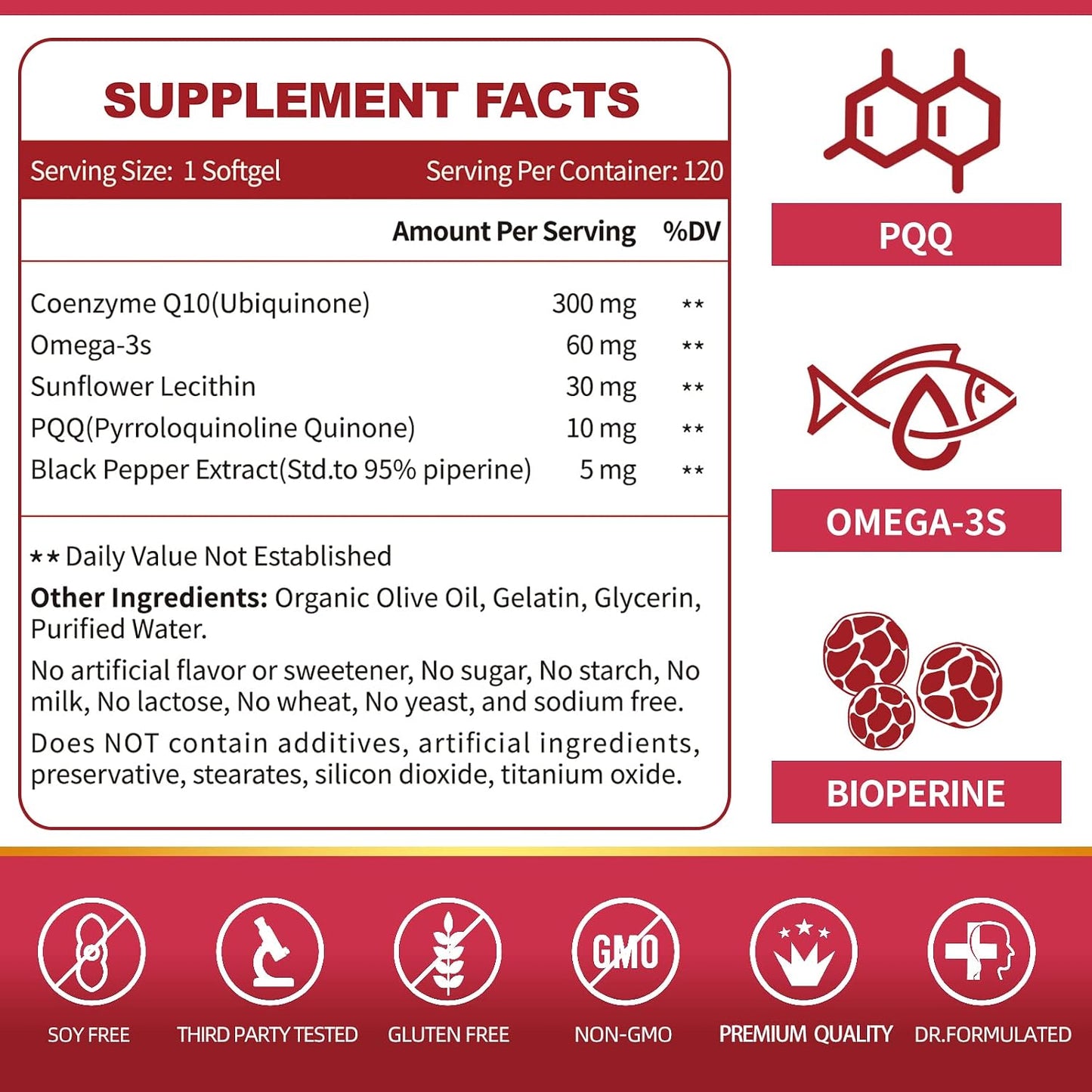 High Potency CoQ10 Heart Vitality