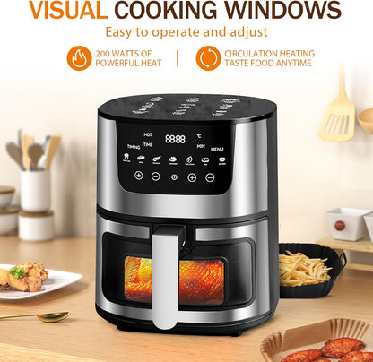 AeroSmart 7-Quart XL Smart Air Fryer 1400W