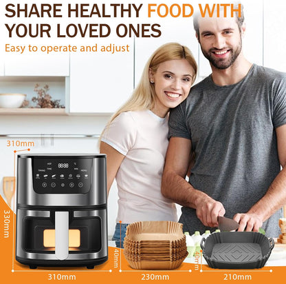 AeroSmart 7-Quart XL Smart Air Fryer 1400W