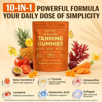 Radiant Sunless Glow Tanning Gummies