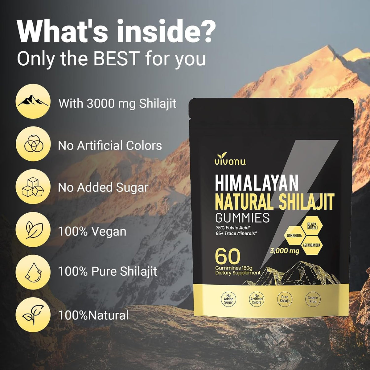 Gold Grade Himalayan Shilajit Gummies