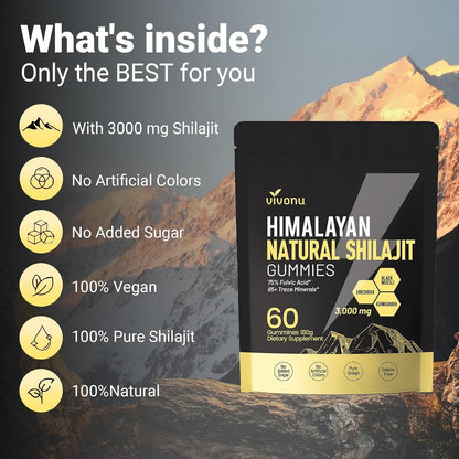 Gold Grade Himalayan Shilajit Gummies