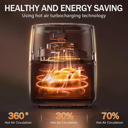 AeroSmart 7-Quart XL Smart Air Fryer 1400W