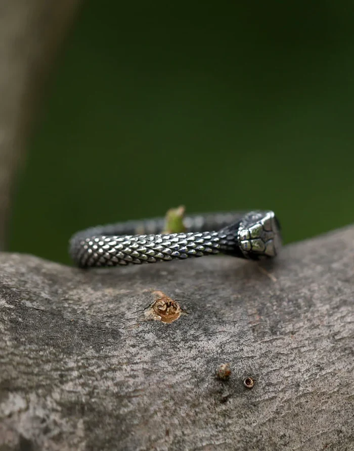 Techwear Serpent Ring