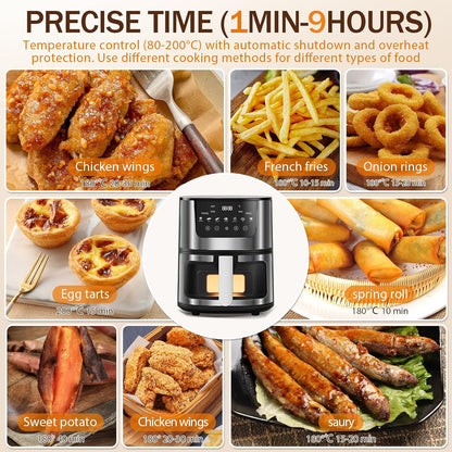 AeroSmart 7-Quart XL Smart Air Fryer 1400W
