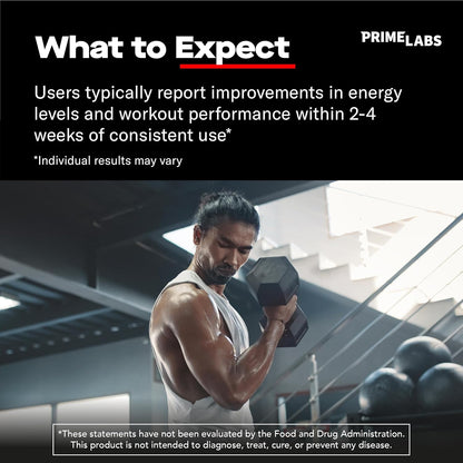 Prime Labs - Men's Testosterone Booster - Stamina, Endurance, & Strength Booster - 60 Caplets