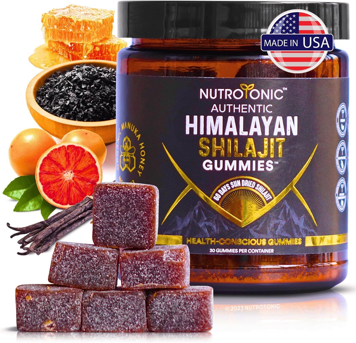 Raw Himalayan Shilajit Manuka Gummies