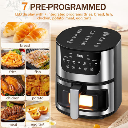 AeroSmart 7-Quart XL Smart Air Fryer 1400W