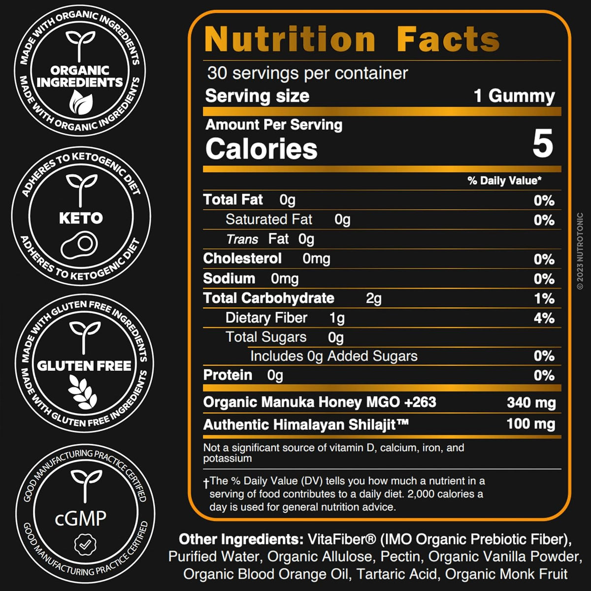 Raw Himalayan Shilajit Manuka Gummies