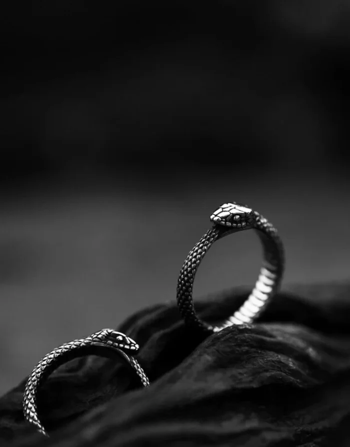 Techwear Serpent Ring