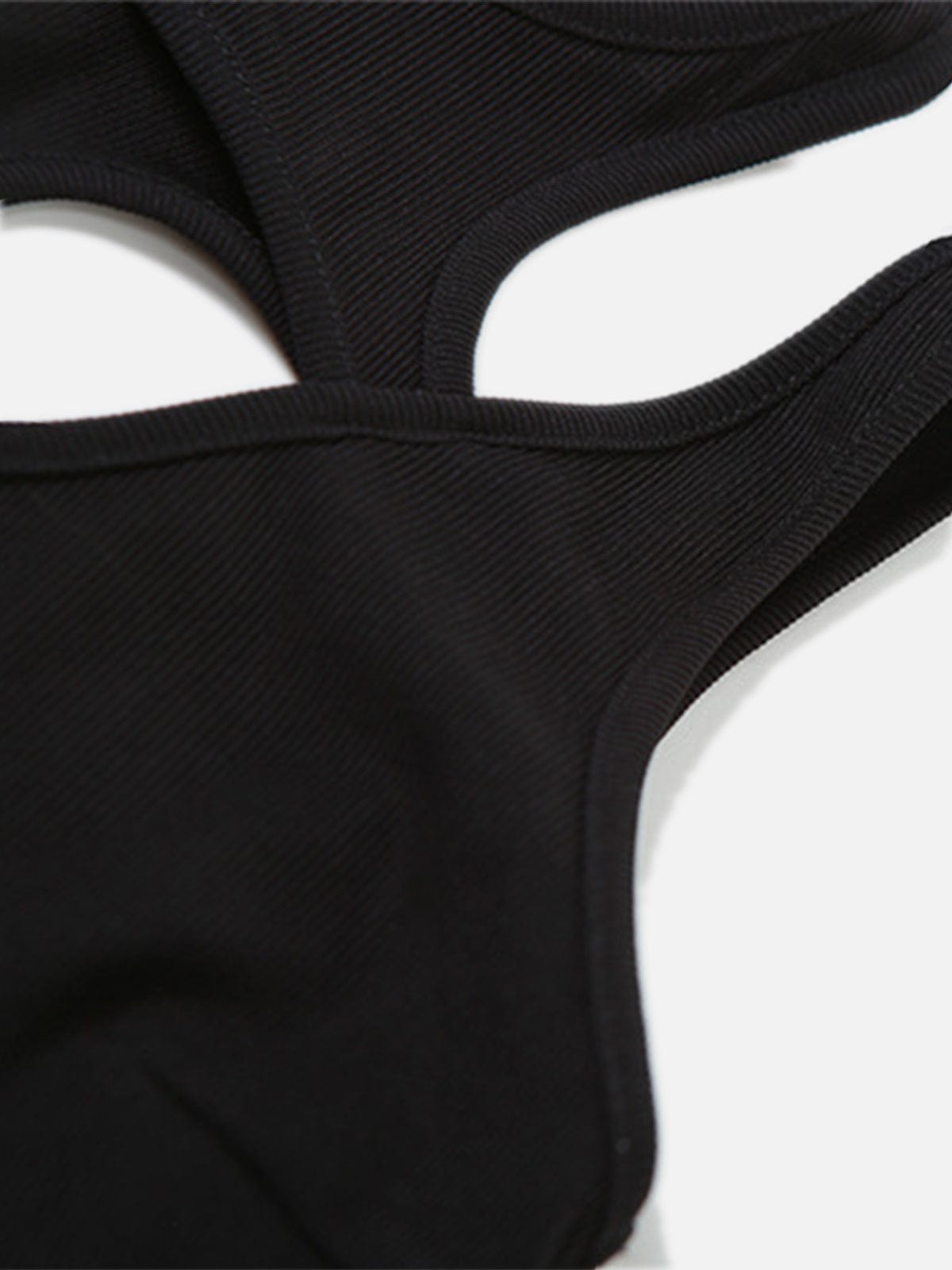 Hollow Stitching Bodysuit