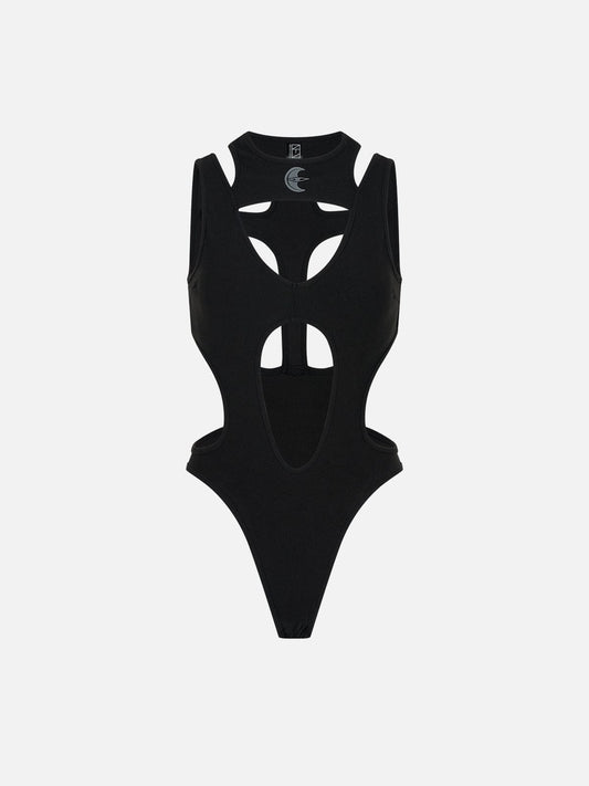 Hollow Stitching Bodysuit