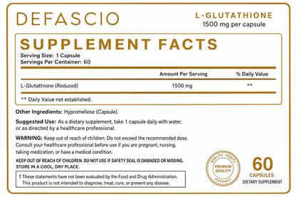 1500mg Glutathione Skin Brightening Complex