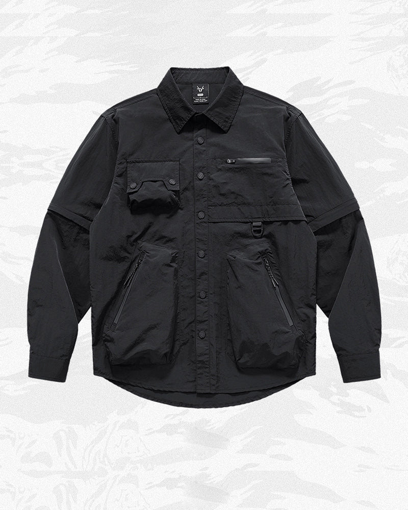 Techwear Detachable Sleeves Shirt