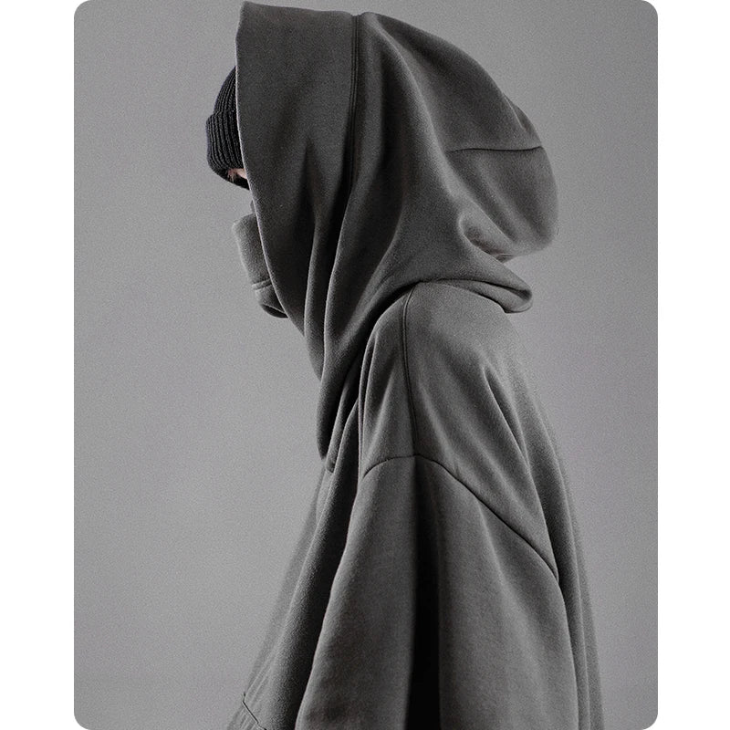 High collar hoodie techwear