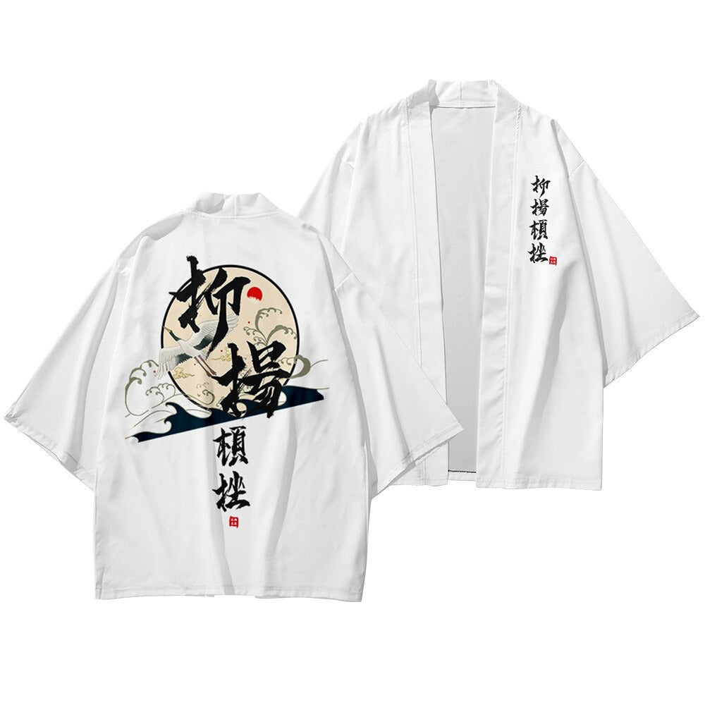 White Kimono & Pants