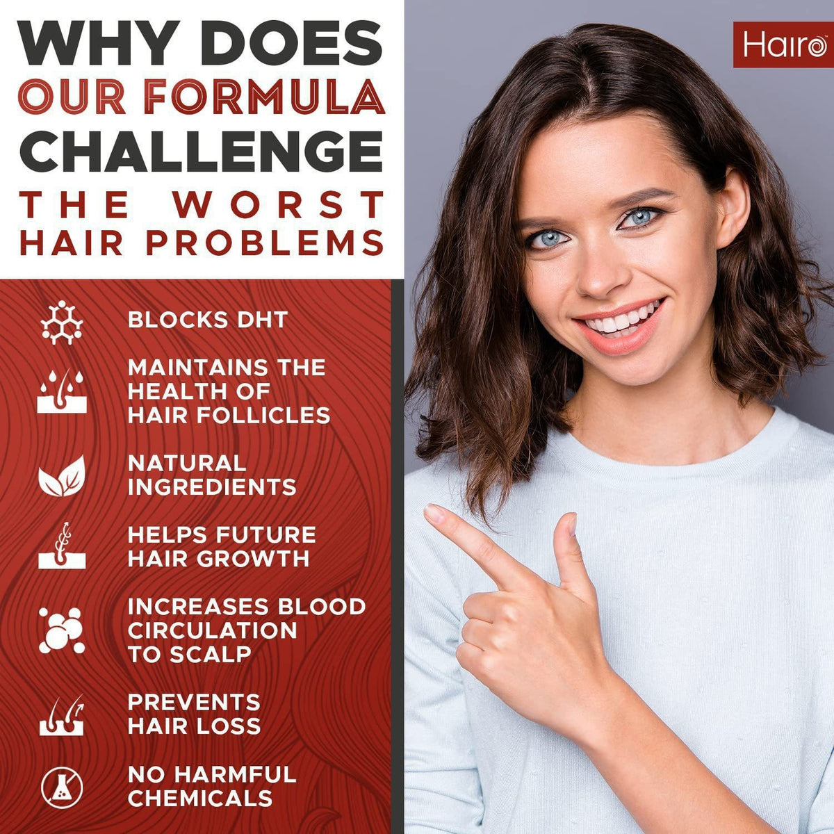DHT Blocker Hair Growth Supplement - High Potency Biotin & Saw Palmetto