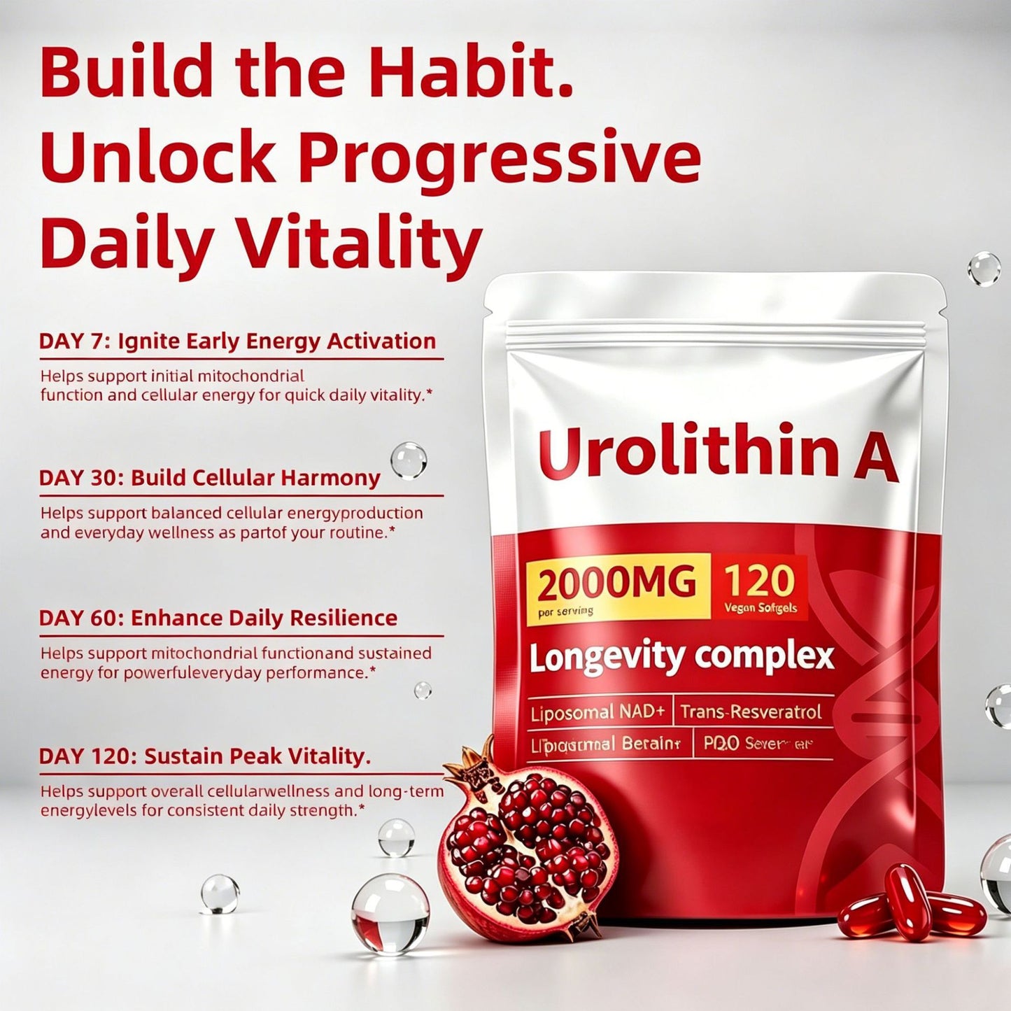 Urolithin A | Advanced 6-in-1 Cellular Longevity Complex