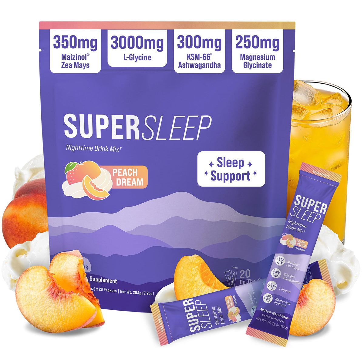 SUPERSLEEP Hormone-Free Restorative Sleep Mix | 6-in-1  formula