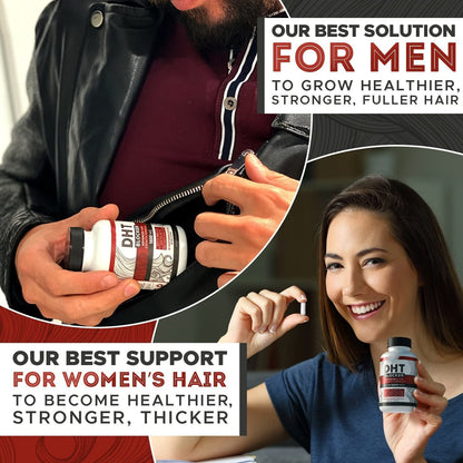 DHT Blocker Hair Growth Supplement - High Potency Biotin & Saw Palmetto
